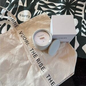 Vuori Tote Bags with Vuori Moonlight Candle